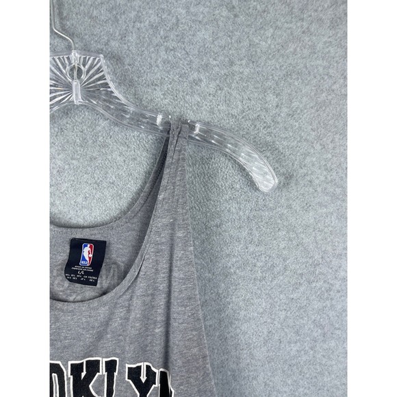 Brooklyn Nets Tank Top Women's L Gray Double Sided‎ Crew Neck NBA Basketball - Picture 8 of 9